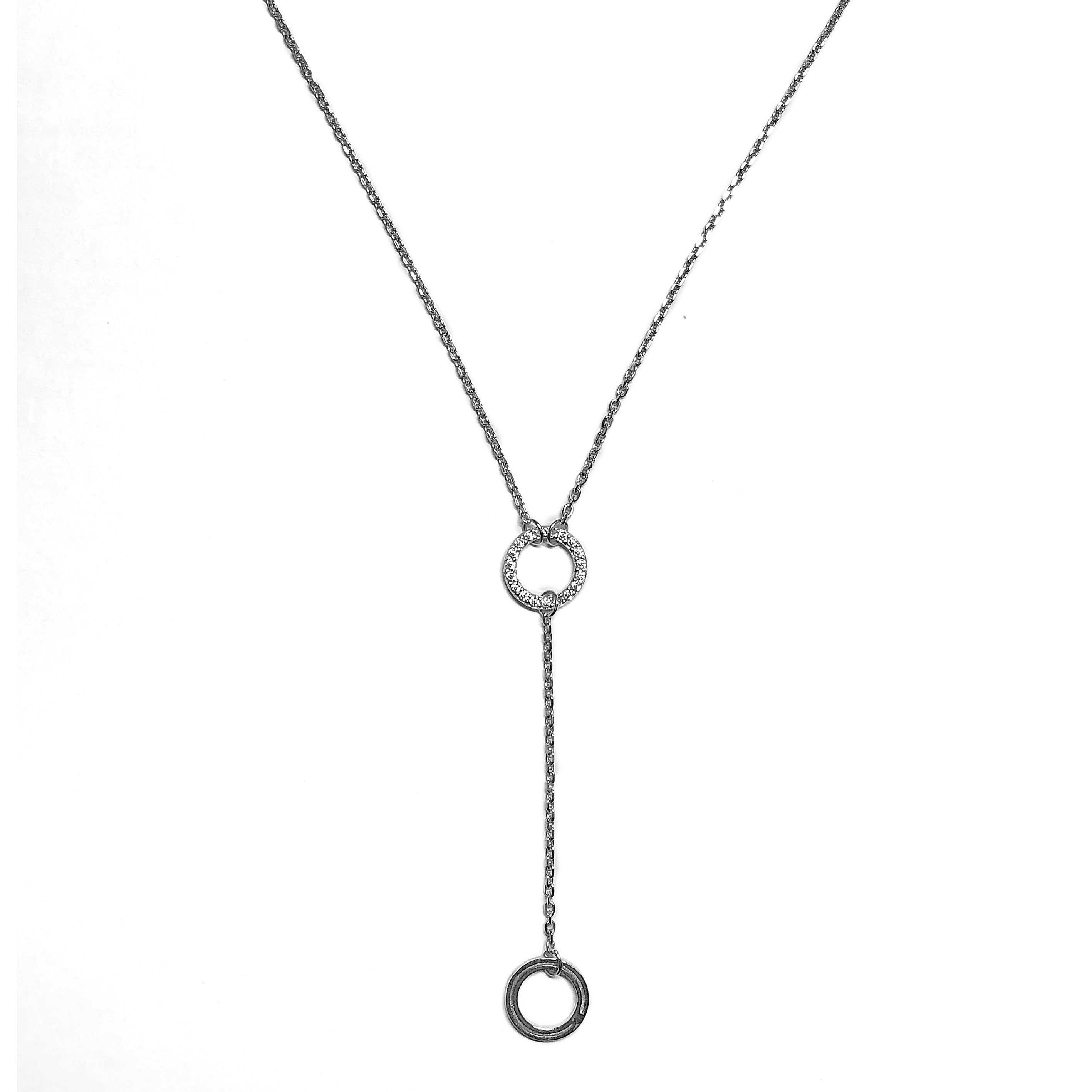 

Колье из серебра с цирконием W908002-45