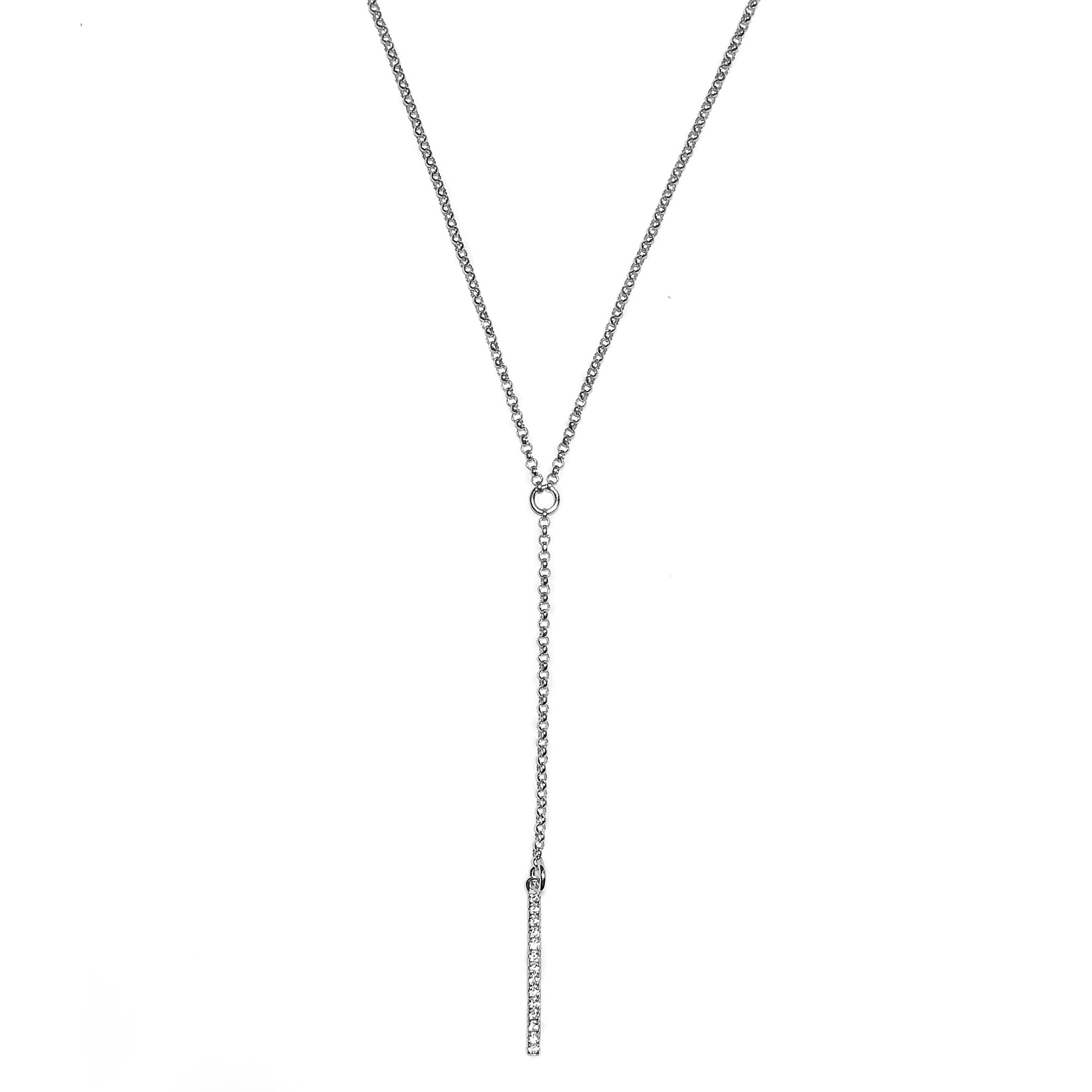 

Колье из серебра с цирконием W908006-45