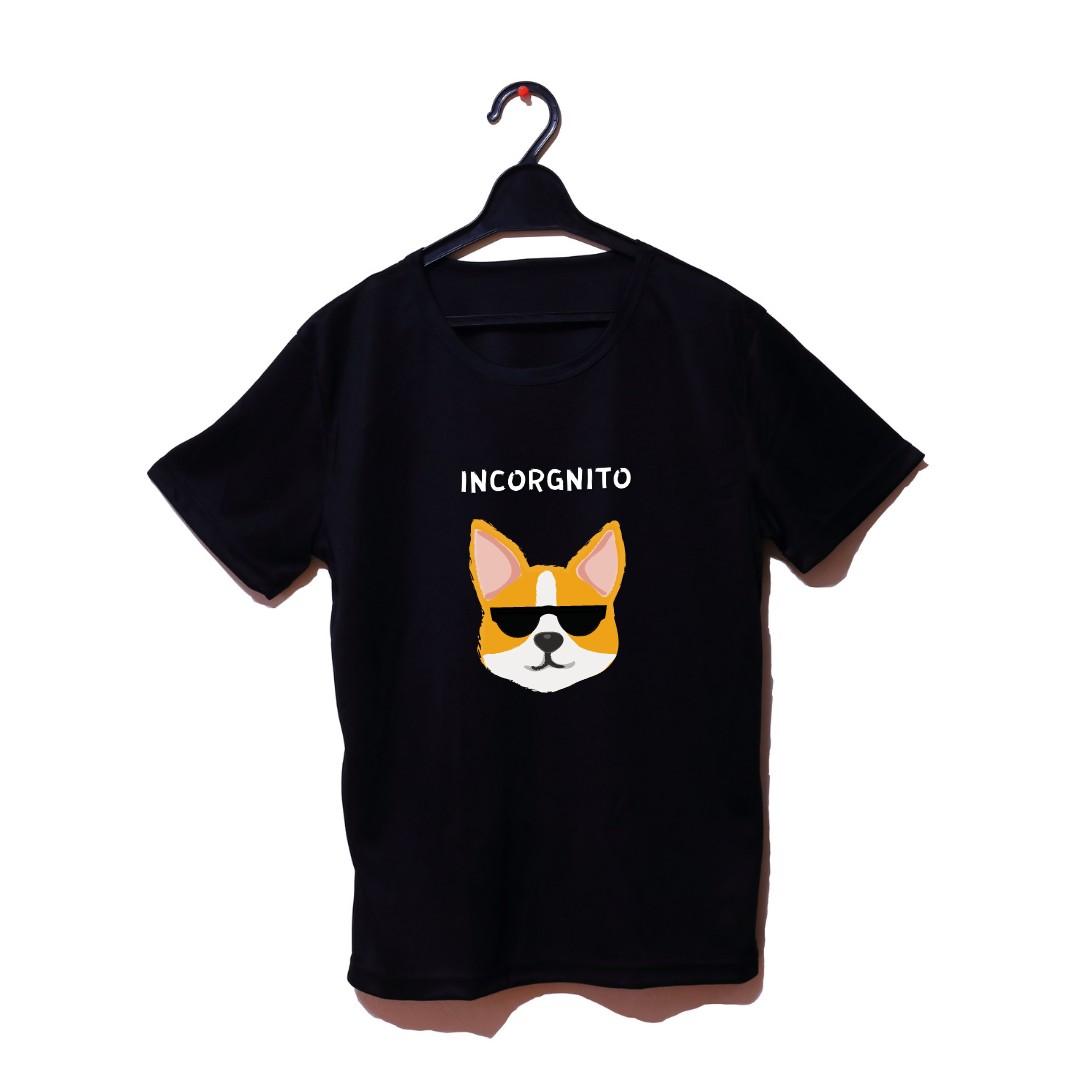

Футболка женская с корги Incorgnito CORGINUTI черная размер S