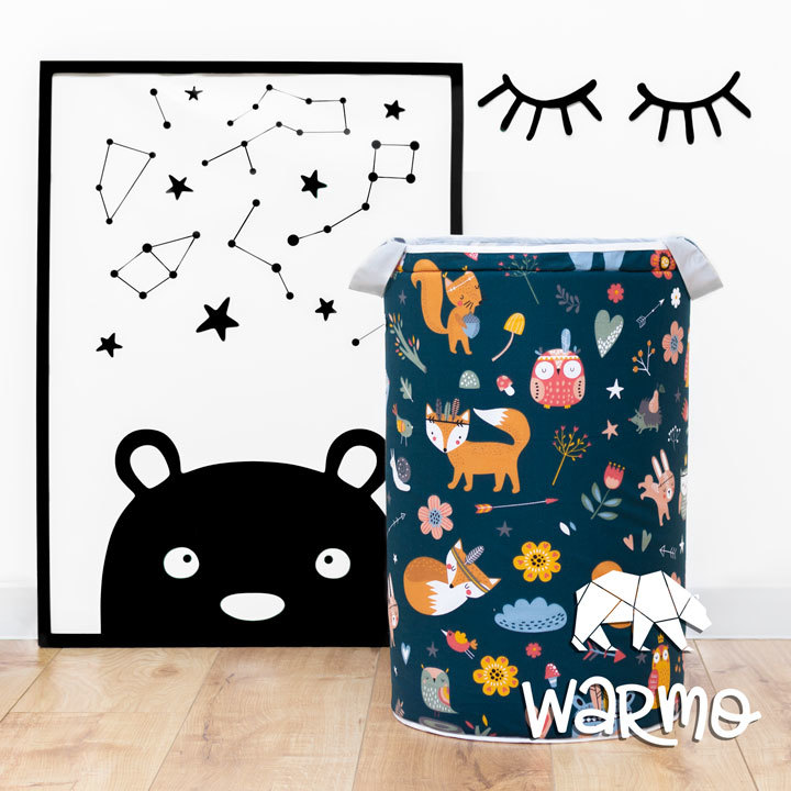 

Корзина для игрушек Warmo Звери Индейцы темные ()