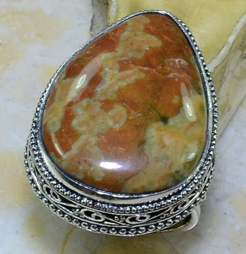 

Кольцо с камнем риолит, 17.5 размер, W-17202