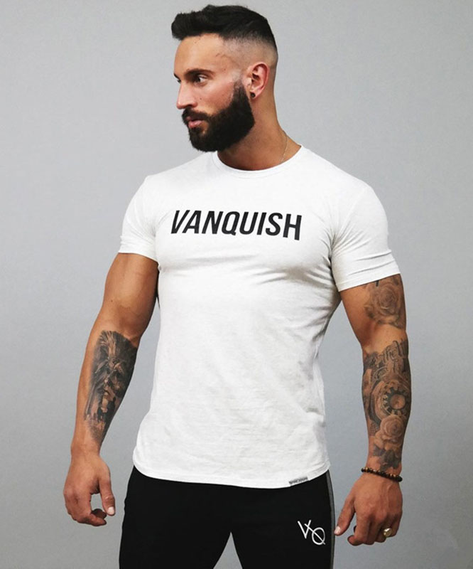 

Мужская модная футболка VQH 6807 XXL цвет белый