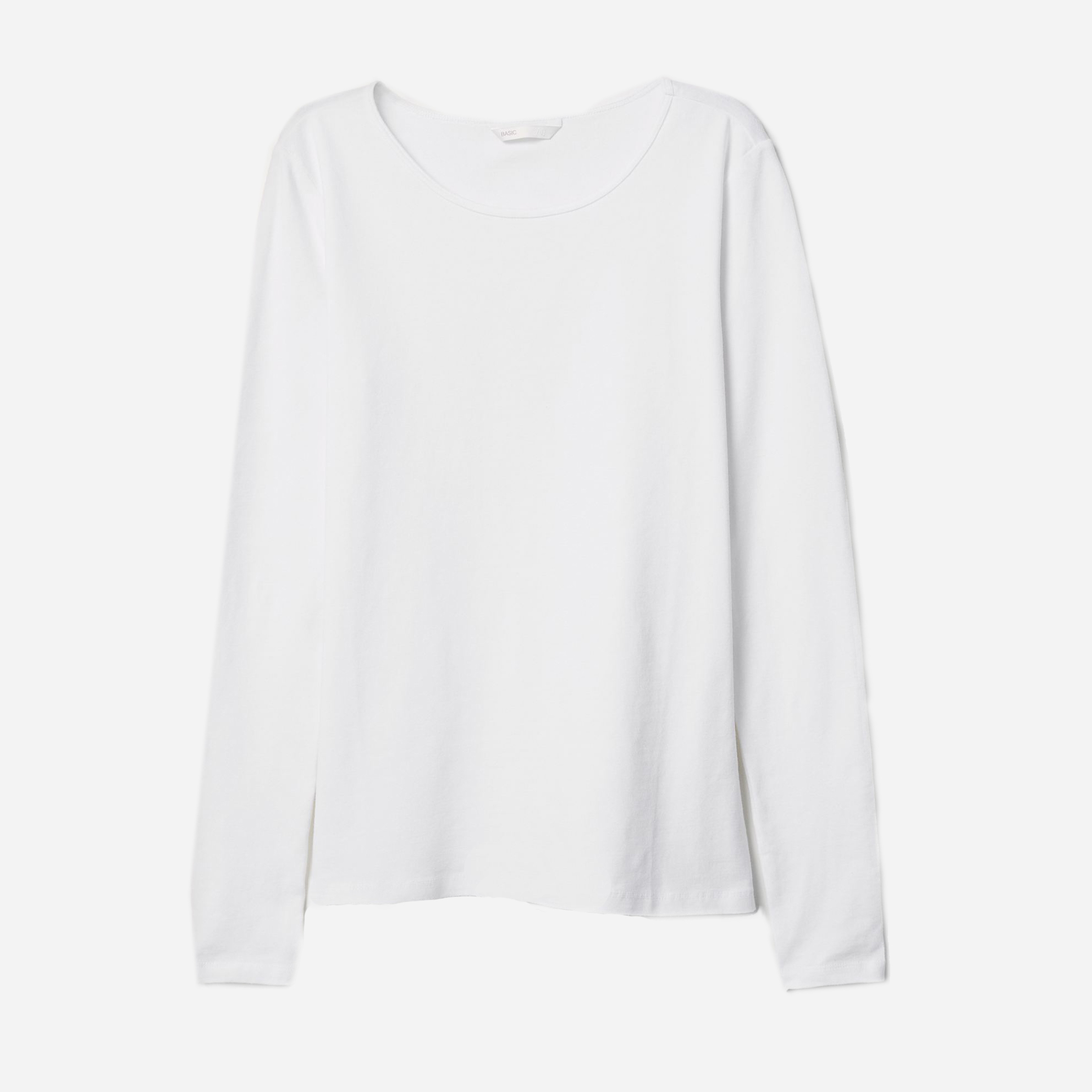 

Лонгслив H&M 312-3164419 XL Белый