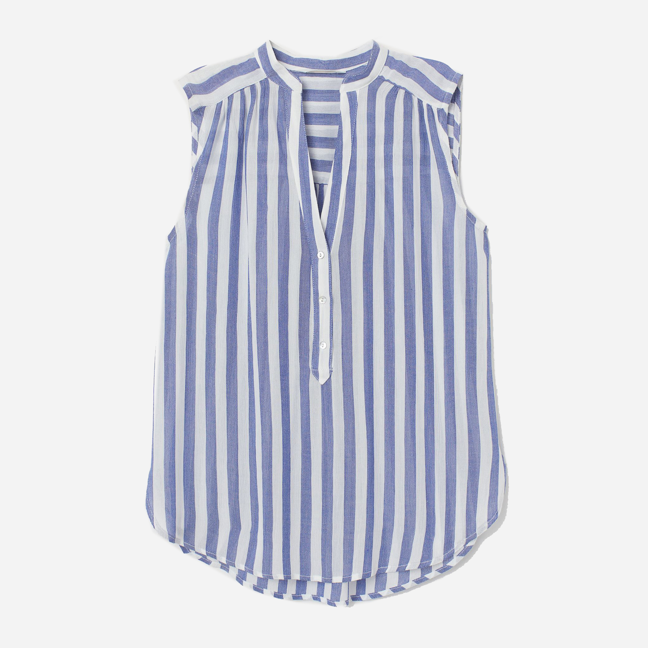 

Блузка H&M 607-7431129  Синяя с белым, Блузка H&M 607-7431129 34 Синяя с белым