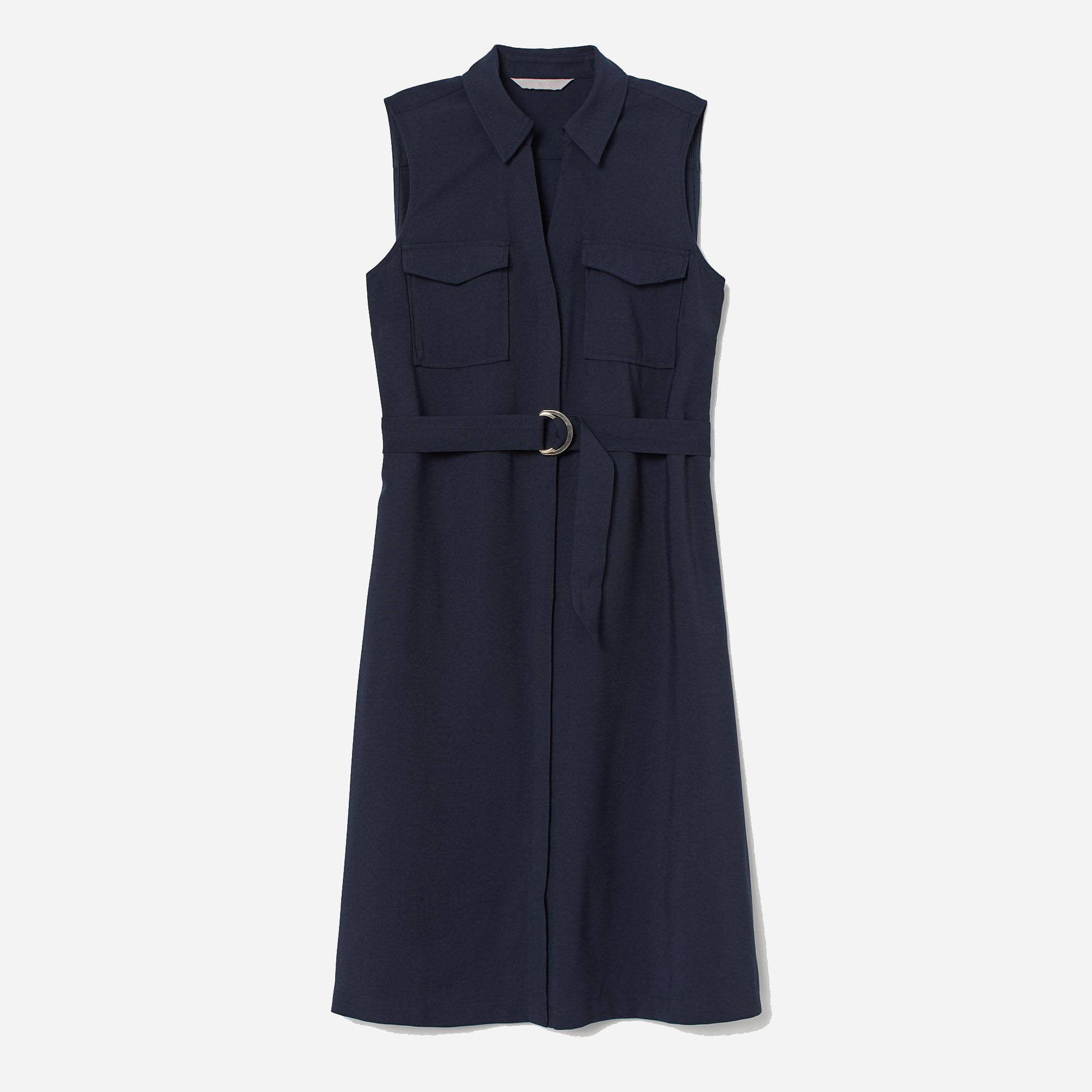 

Платье H&M 907-7664410 40 Темно-синее