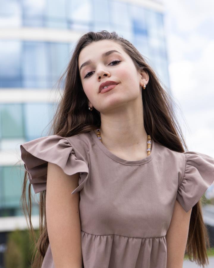 

Сукня Madlen ПД12-5165 бежевий 146