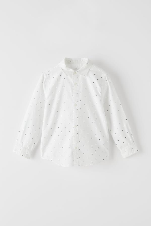 

Сорочка ZARA Х12-2873 білий принт 128