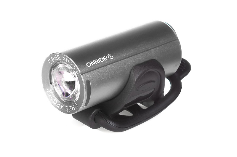 

Переднє світло ONRIDE Cub сріблястий.