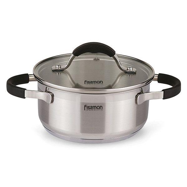 

Кастрюля Fissman Magnifika 16х7.5см/1.5л с индукционным дном и стеклянной крышкой (SS-5351.16)