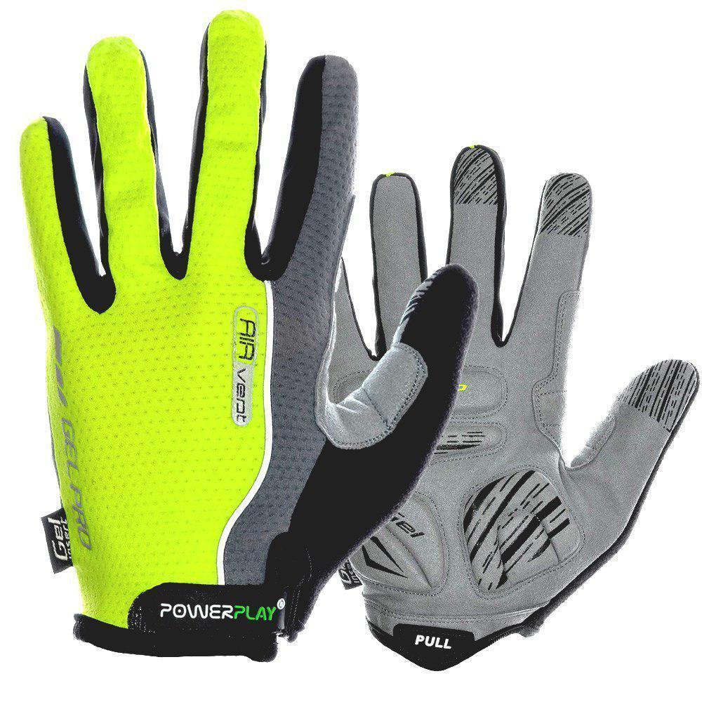 

Велоперчатки PowerPlay 6551 Green-grey XL