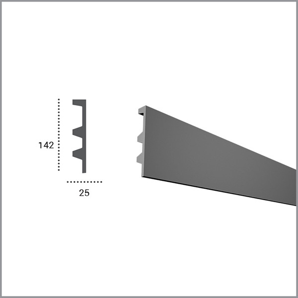 

Карниз Tesori KF505 (142x25)мм гибкий