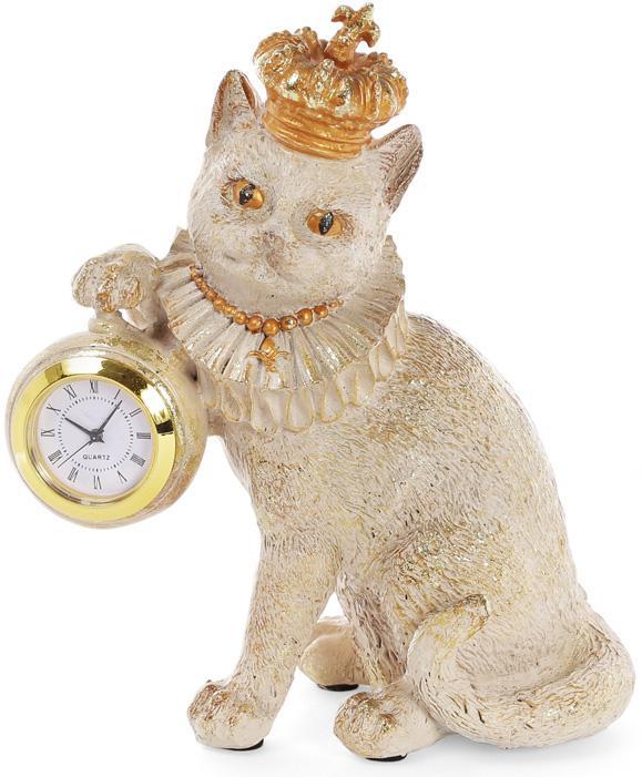 

Фигурка декоративная с часами "Королевский Кот" 15х8х17.5см