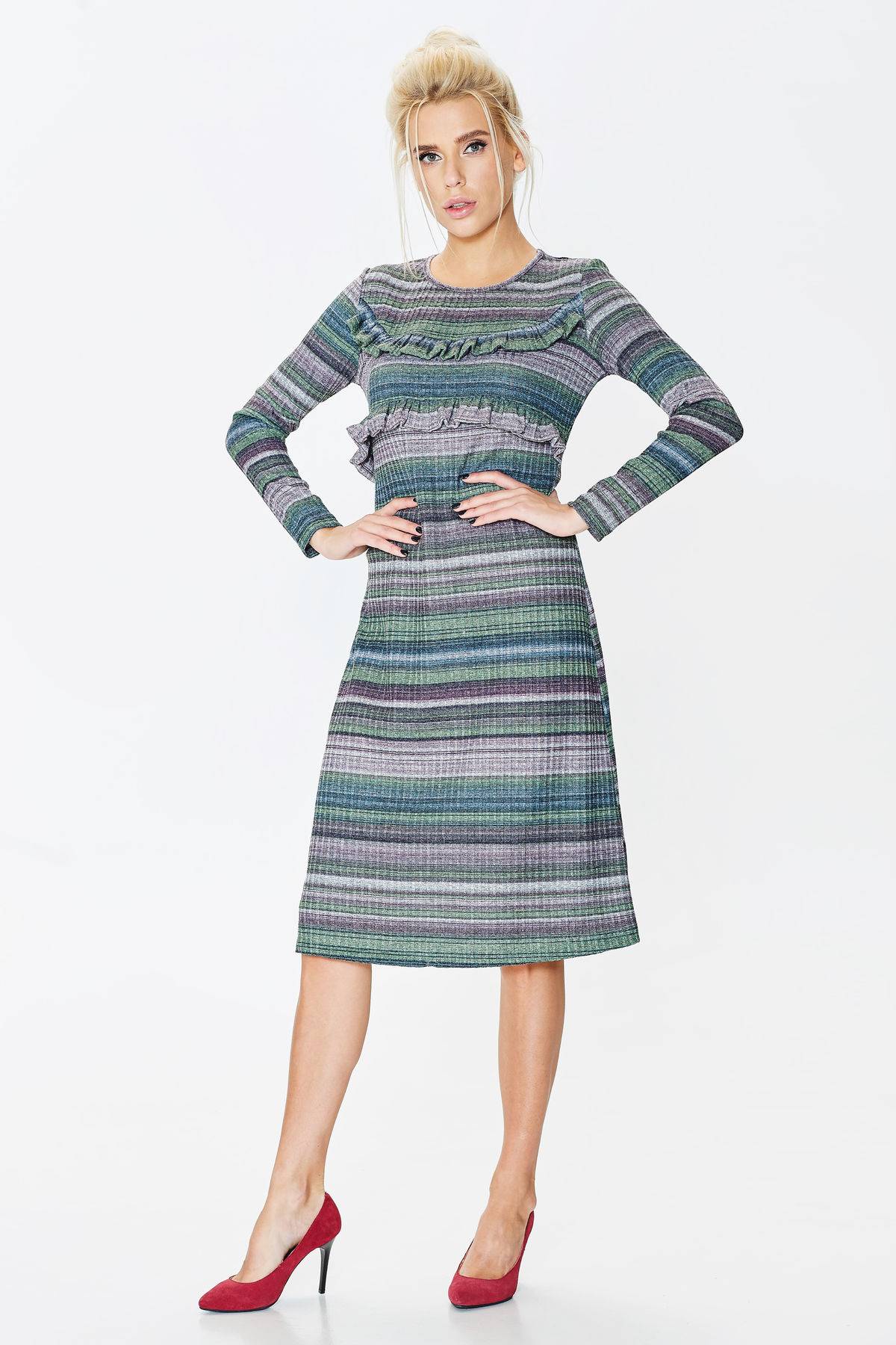 

Сукня NENKA 664-с02 S зелений/смужка ( 725-S)