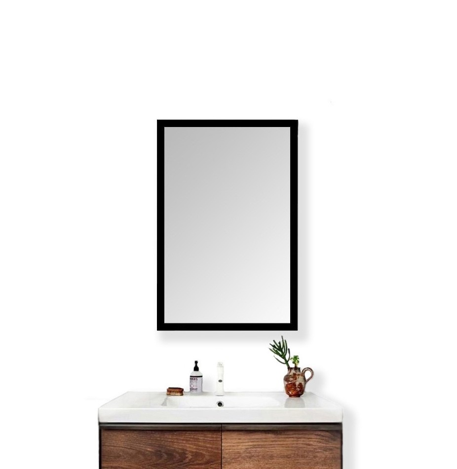 

Прямоугольное зеркало TukiTukHome 80х58 см Модерн Черное