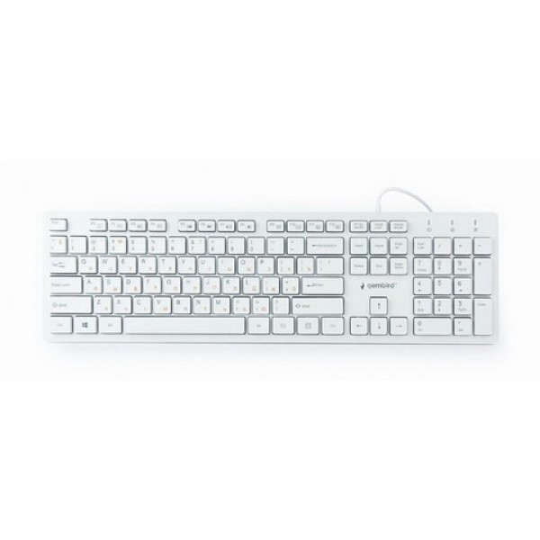 

Клавиатура Gembird KB-MCH-03-W-UA White USB UKR