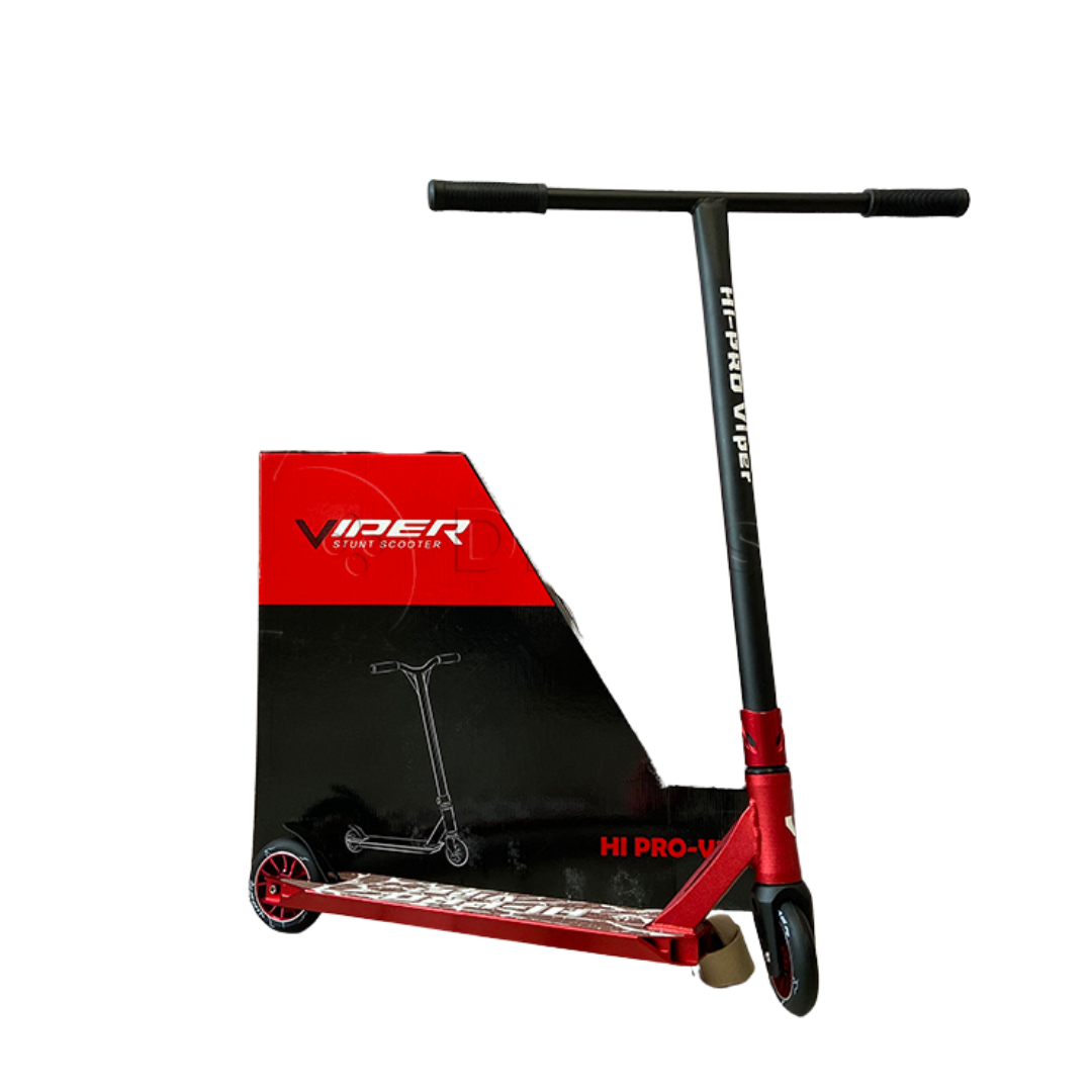 

Трюковый самокат Viper HI-PRO с пегами красный