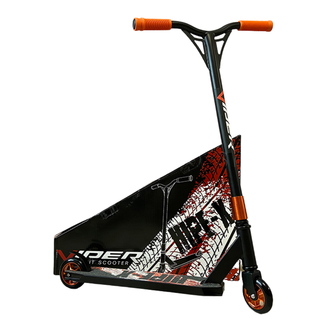 

Трюковый самокат Viper Hipe-X с пегами оранжевый