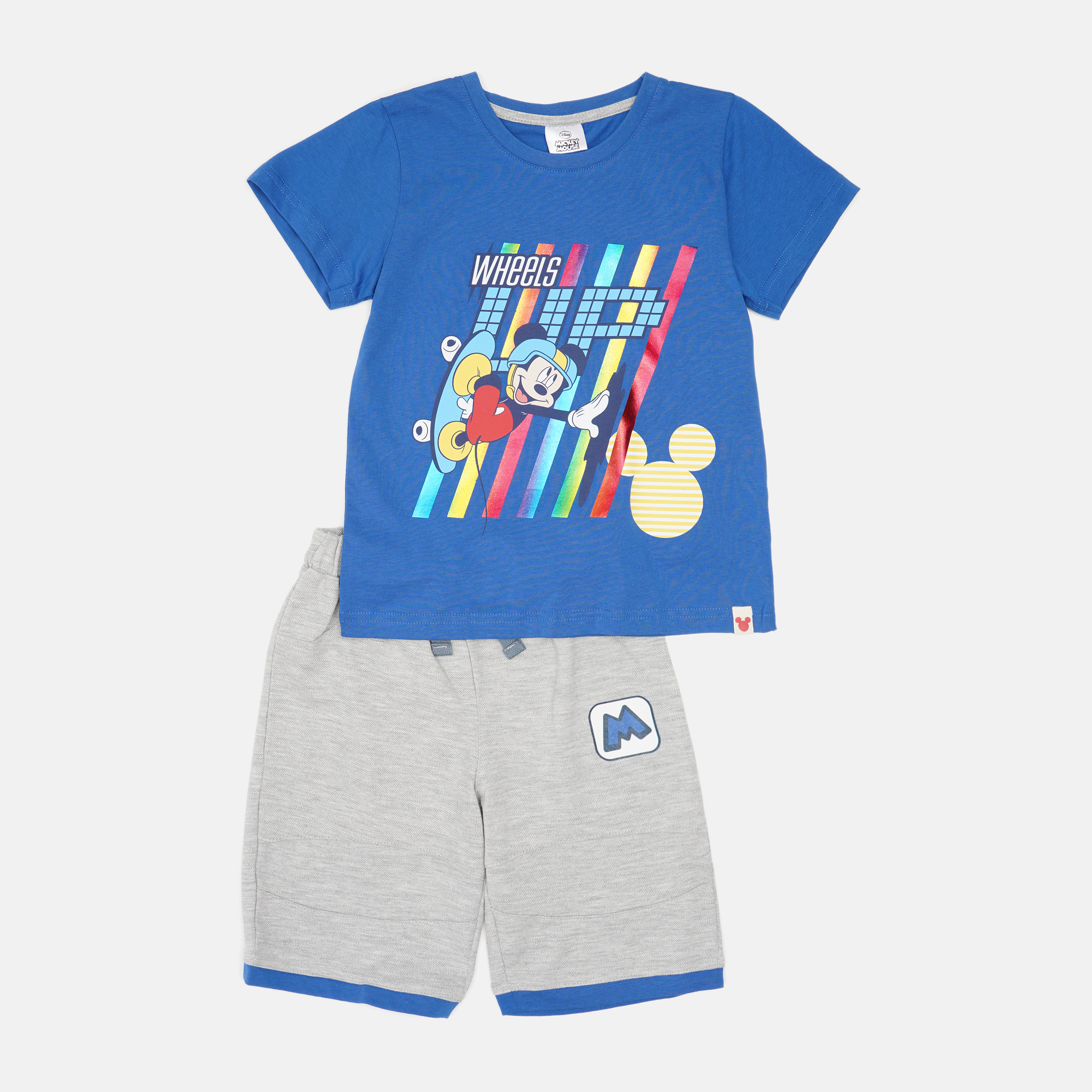 

Костюм (футболка + шорты) Disney Mickey Mouse MC15462 116 см Сине-серый