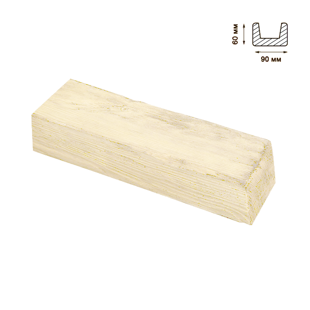 

Балка Decowood модерн 9х6см белая
