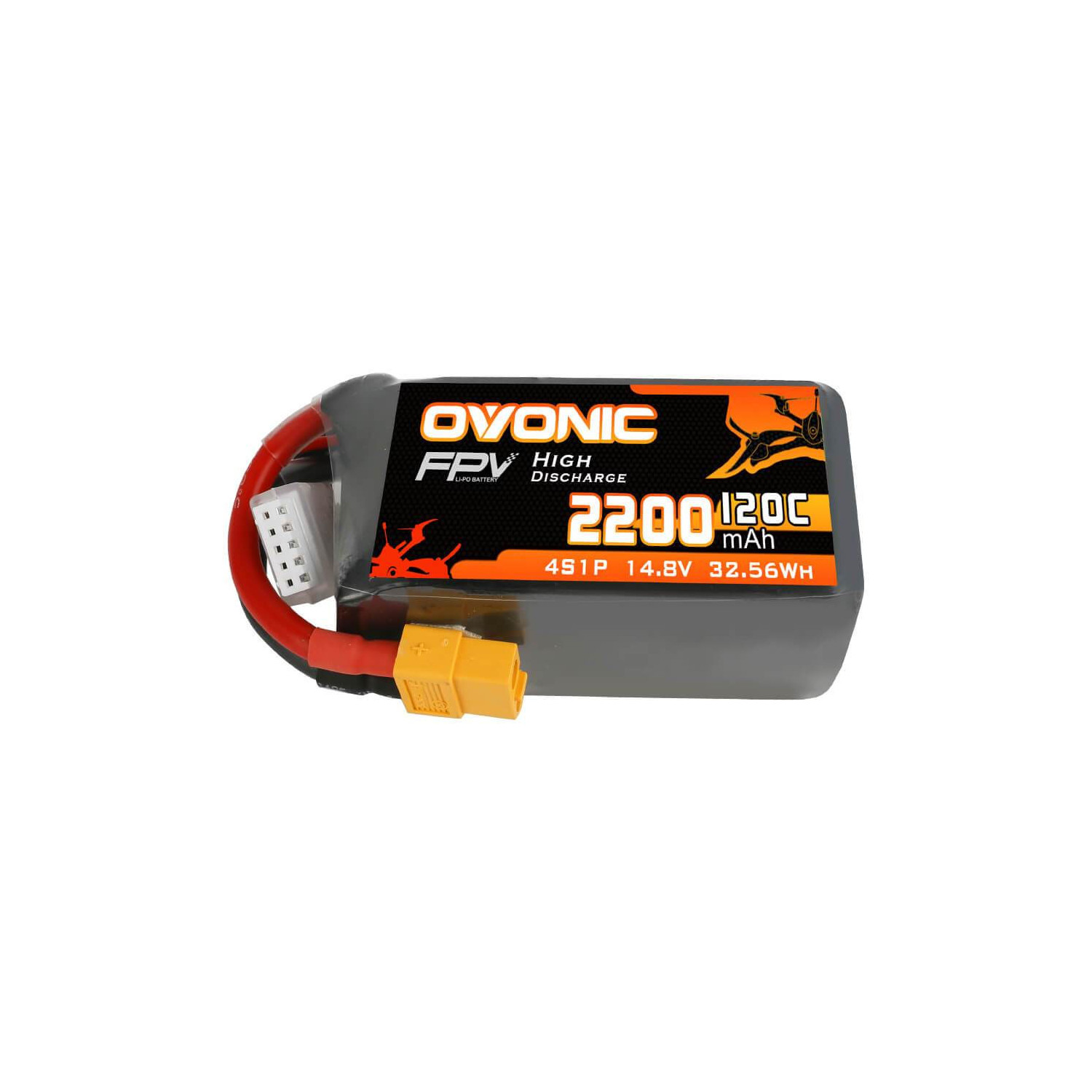 

Ovonic Li-Pol 2200mAh 4S 14.8V 120C (O-120C-2200-4S1P-XT60)