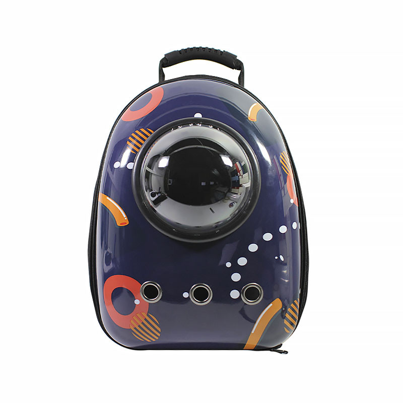

Рюкзак-переноска для кошек Taotaopets Window Dark Blue Circle контейнер домашних животных