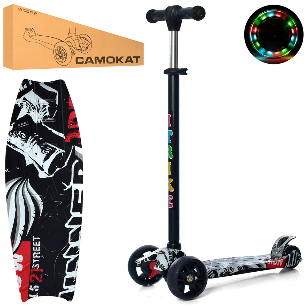 

Самокат iTrike Maxi JR 3-060-22-WP5 Black White (JR 3-060-22-WP)