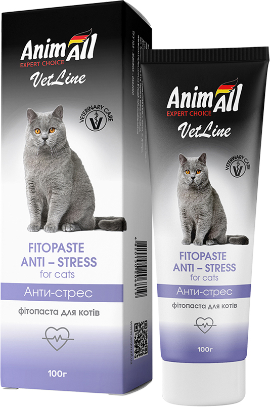 

Фитопаста AnimAll VetLine стоп стресс для кошек 100 г