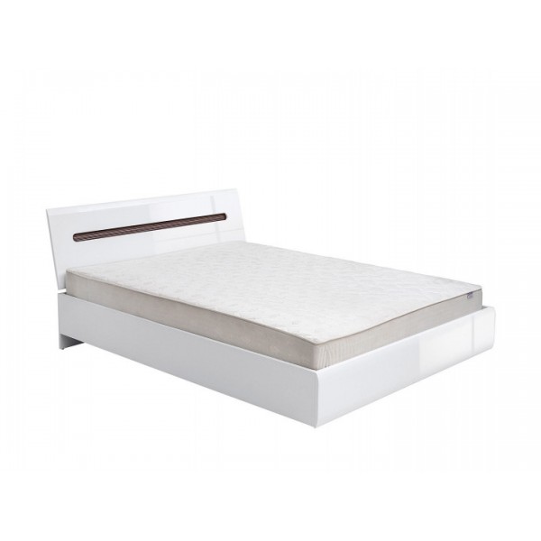 

Кровать двуспальная из ДСП 180*200 Ацтека LOZ/180 Белый Gerbor Holding с ламелевым каркасом