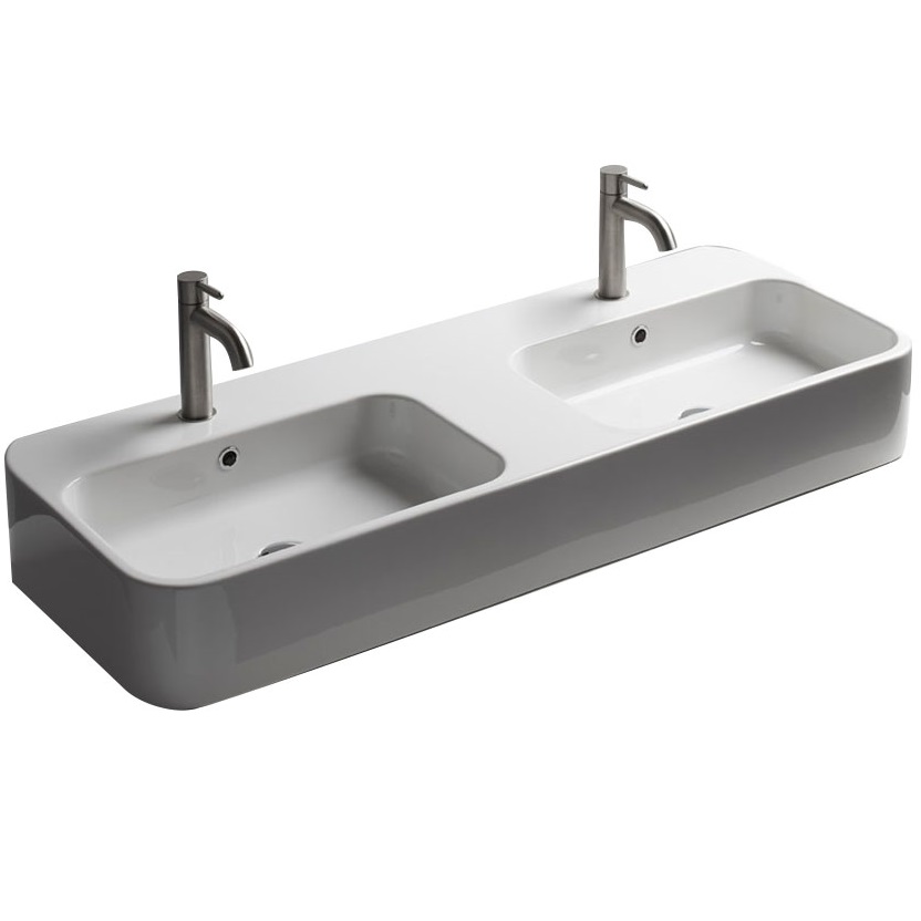 

Умывальник AXA Cosa 120x45 с 2-мя чашами, белый глянцевый (8650001)
