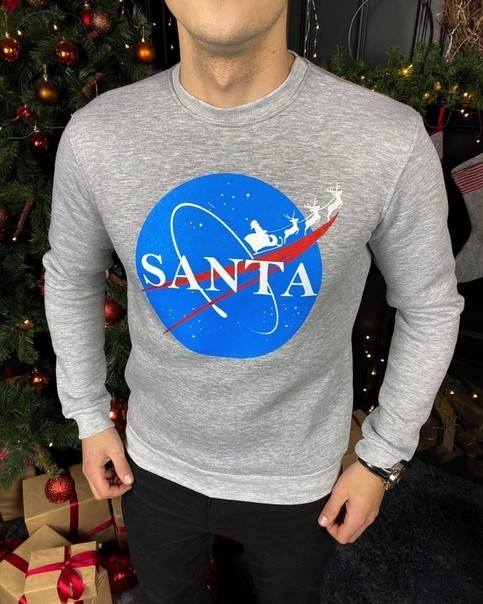 

Свитшот Chernyy Kot SANTA-2 Меланж M