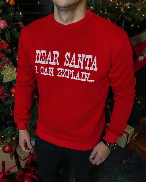 

Свитшот Chernyy Kot DEAR SANTA RED Красный XL