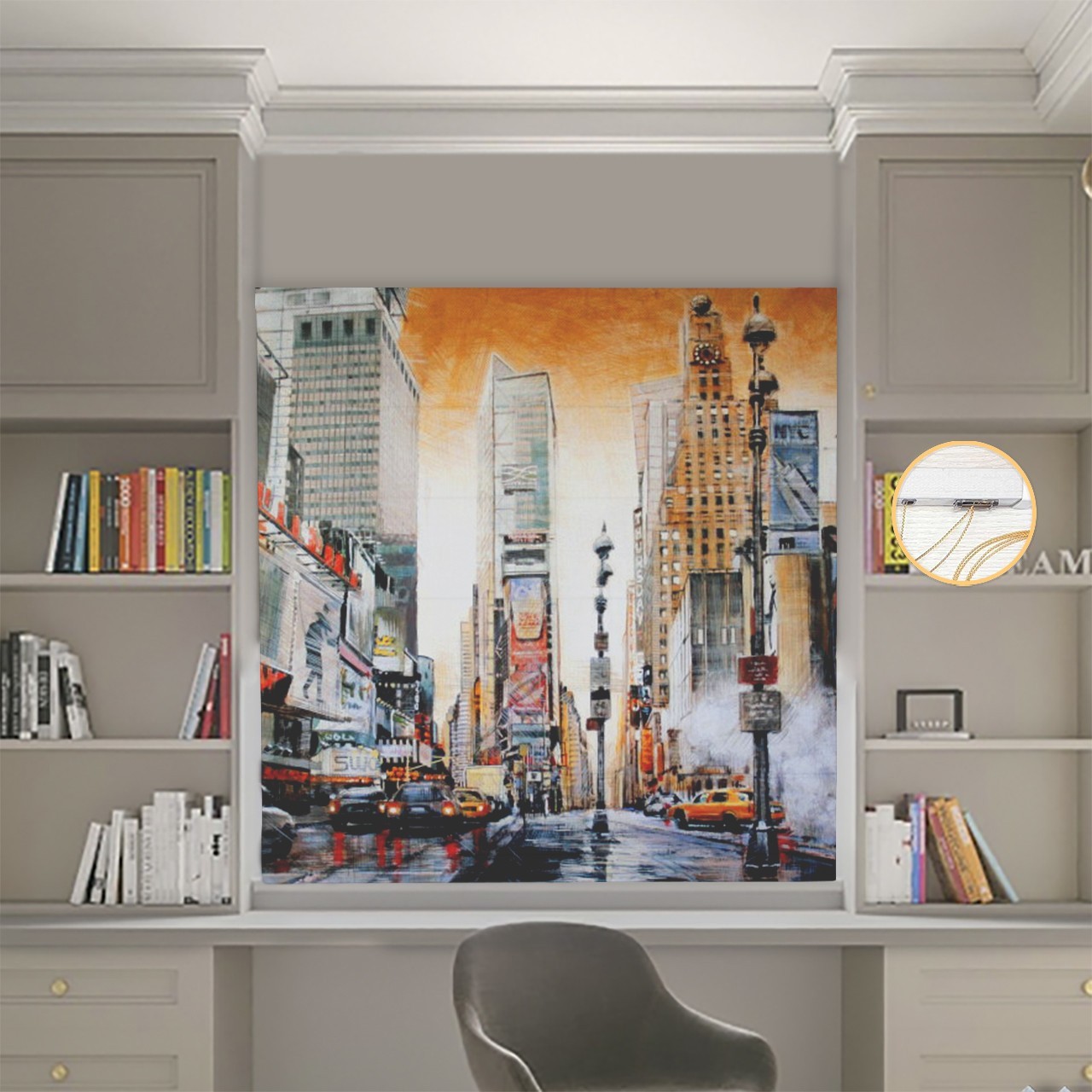 

Римские шторы DECOLIV Фотопечать Город 00-018 Блэкаут 60*170 см