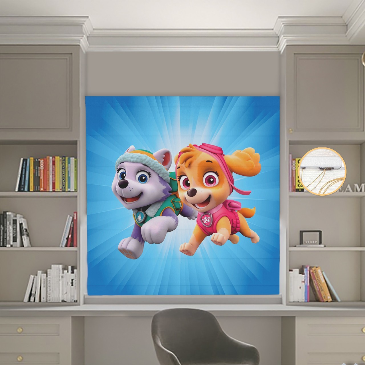 

Римские шторы DECOLIV Фотопечать Щенячий патруль 19-09 Блэкаут 90*170 см