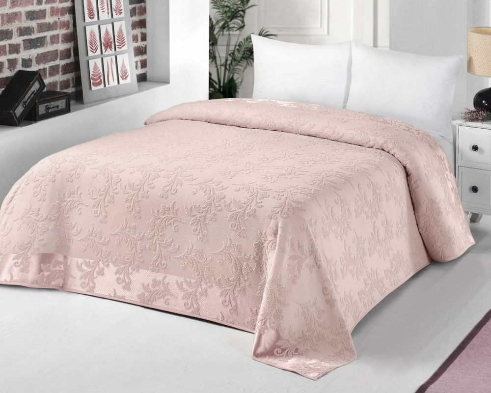 

Махровая простынь Zeron 200х220 Sarmasik Desen Acik Pembe