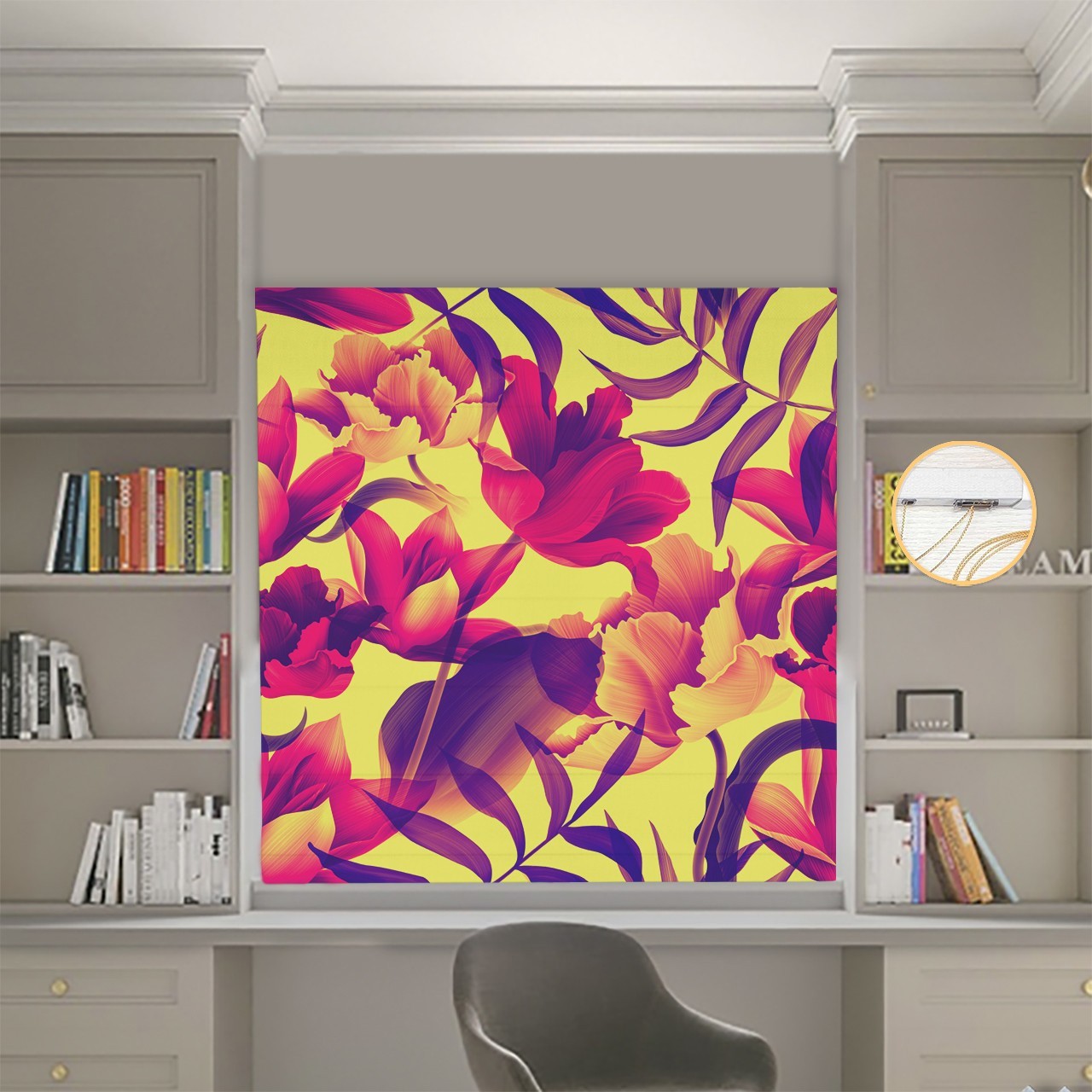 

Римские шторы DECOLIV Фотопечать Абстракции 15-162 Блэкаут 250*170 см