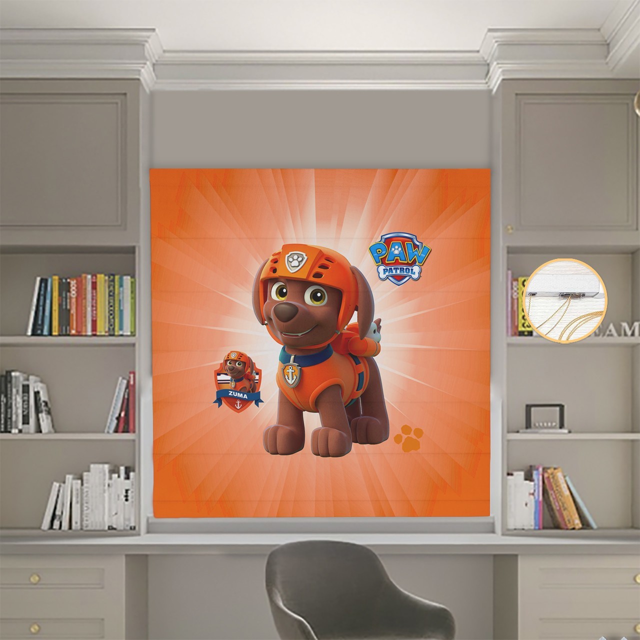 

Римские шторы DECOLIV Фотопечать Щенячий патруль 19-07 Блэкаут 190*170 см