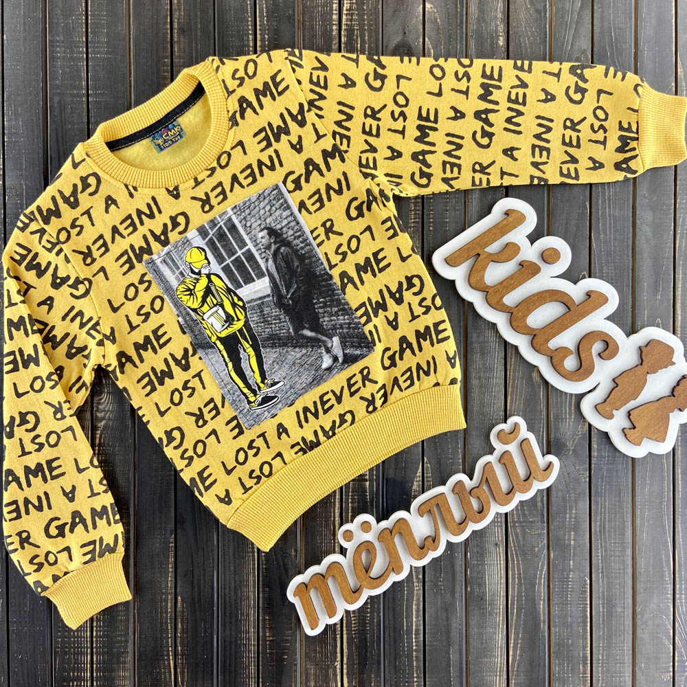 

Теплый свитшот CMK 827-55 104 см желтый