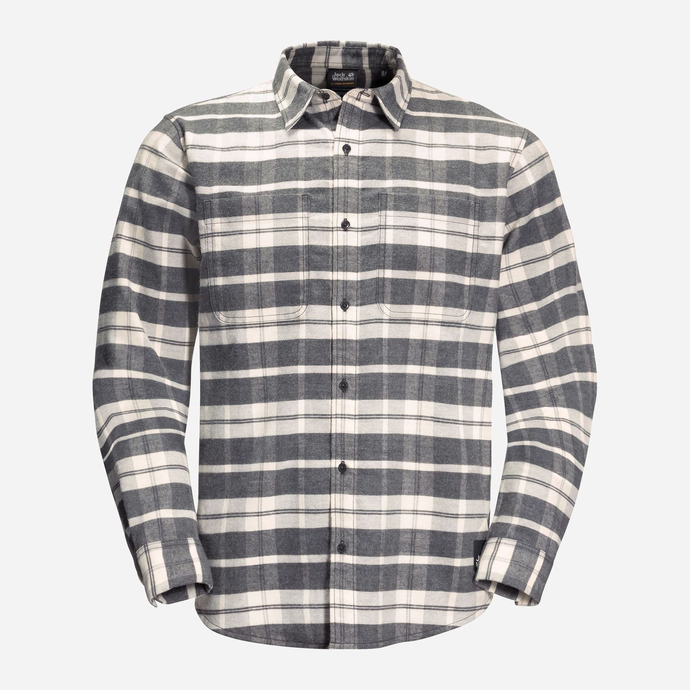 

Рубашка Jack Wolfskin Nature Time Shirt M 1403621-7778  Серая, белая, Рубашка Jack Wolfskin Nature Time Shirt M 1403621-7778 XL Серая, белая