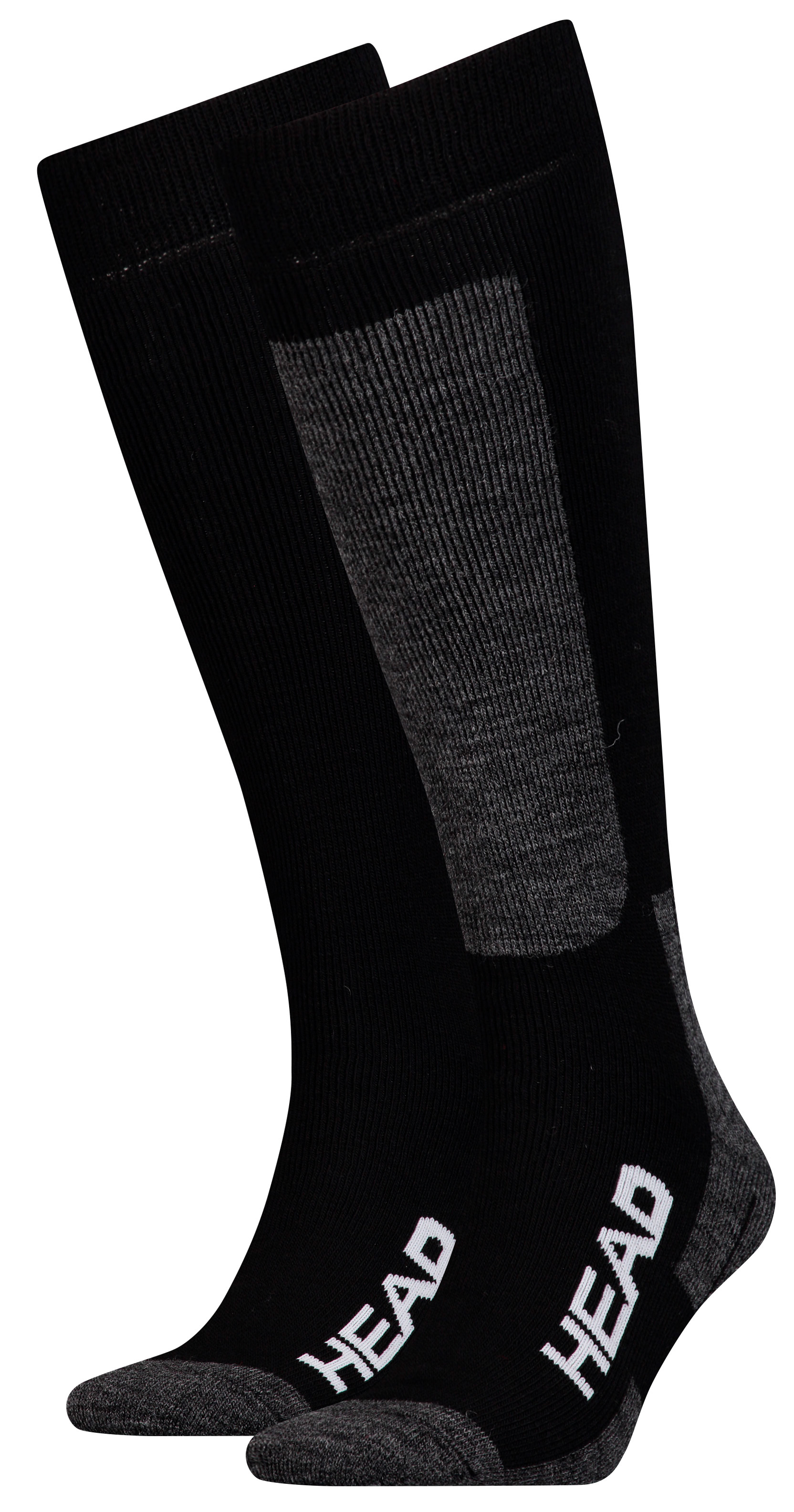 

Набор горнолыжных носков HEAD Unisex Ski Kneehigh 2P 791003001-213 35-38 р 2 пары Черно-серый