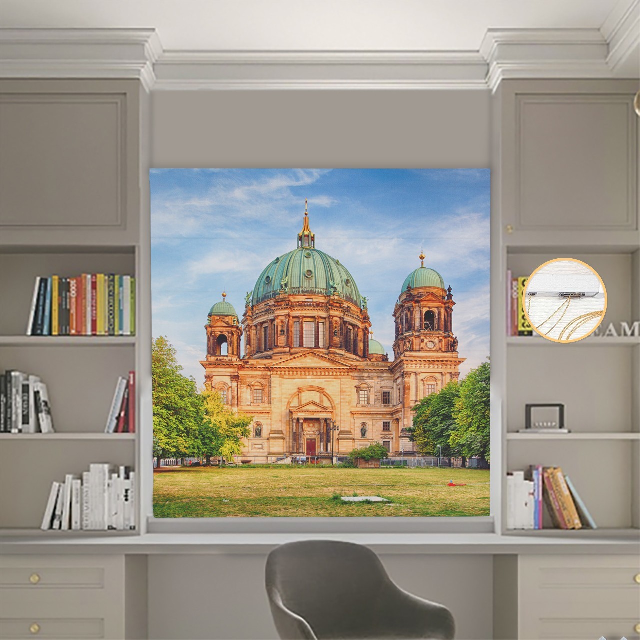 

Римские шторы DECOLIV Фотопечать Город 01-132 Блэкаут 110*170 см