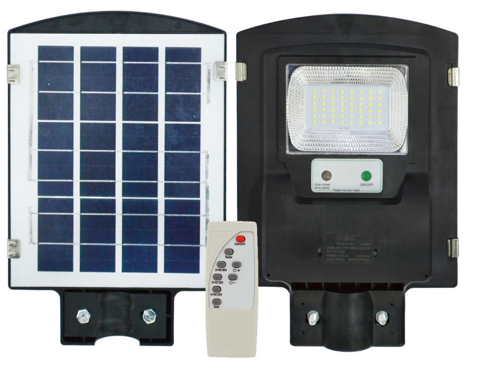 

Уличный фонарь Solar street light на столб с пультом черный (126221)