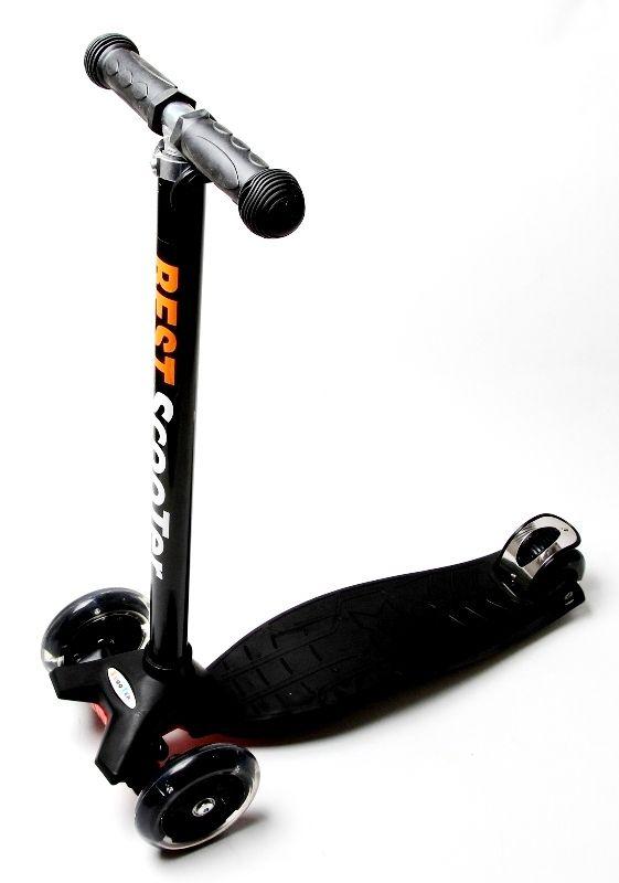 

Детский самокат трехколесный Scooter MAXI. Черный
