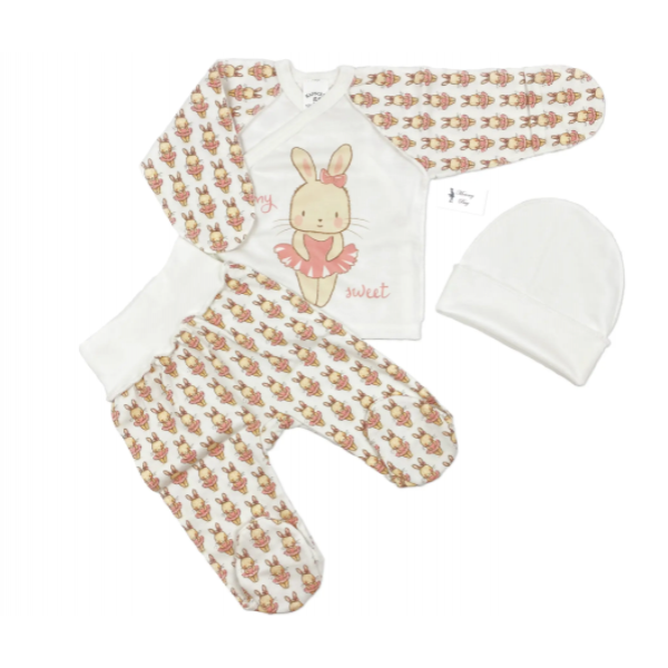 

Комплект 3 ед. RoyalBaby Зайка р.56, 0-3 мес