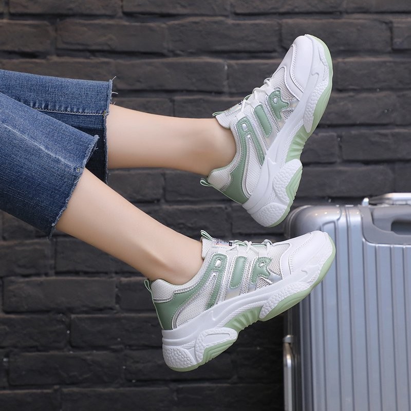 

Кроссовки Air комбинированные бело-зеленые 36