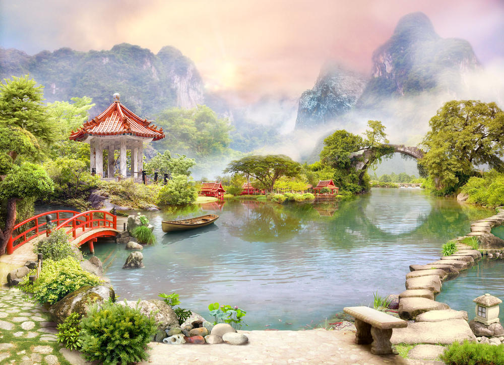 

Фотообои Walldeco Сад в горах №31038 Бриз