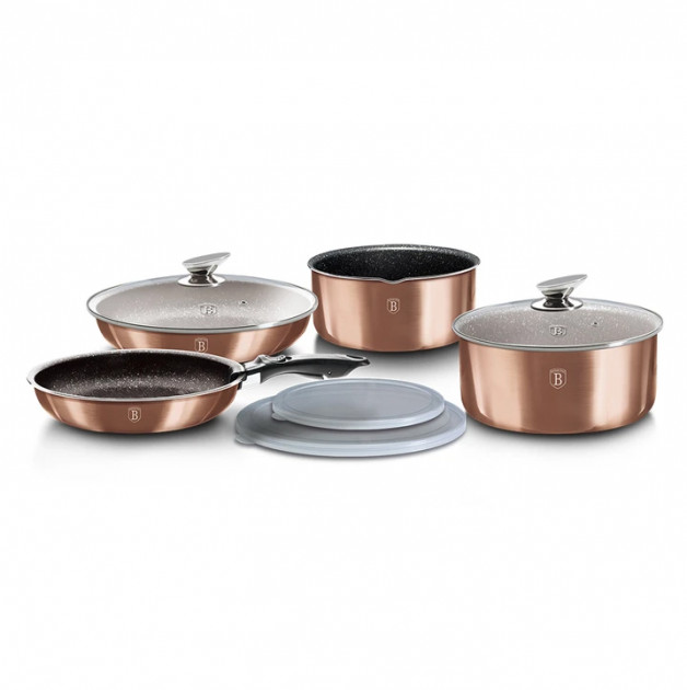 

Набор посуды Berlinger Haus Rose Gold Metallic Line BH-6147 (9 пр)