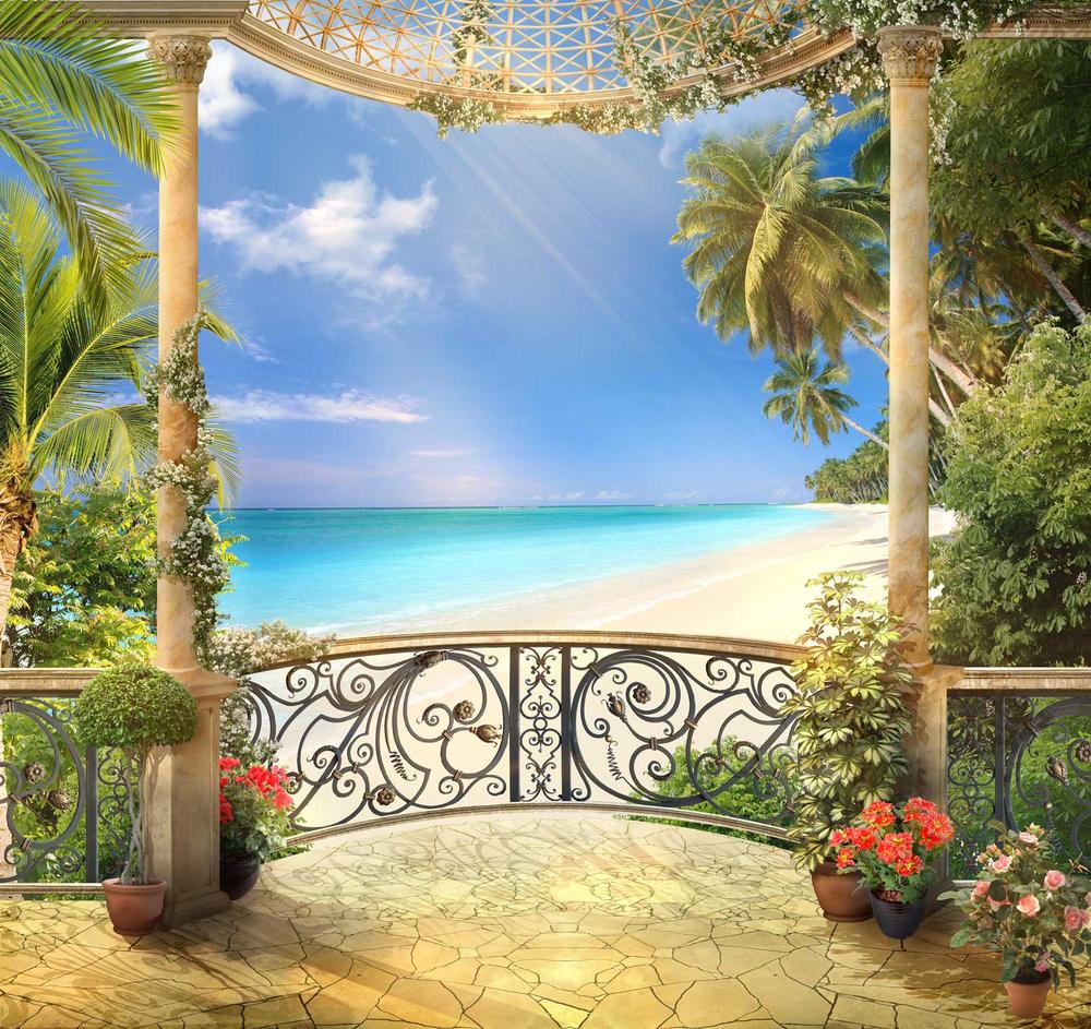 

Фотообои Walldeco Беседка у моря №30406 Деко