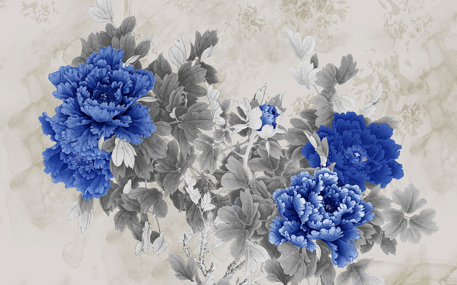 

Фотообои Walldeco Синий пион древовидный №39146 Деко