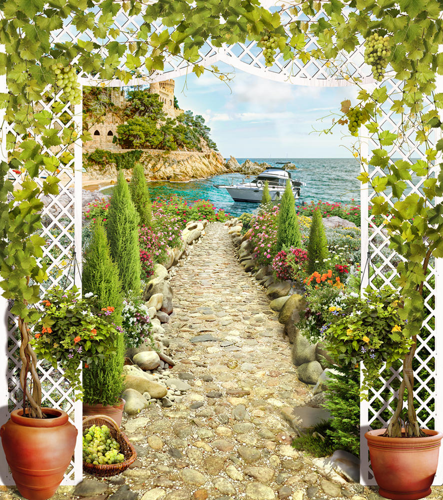 

Фотообои Walldeco Прогулка в море №bur-211 Волокно