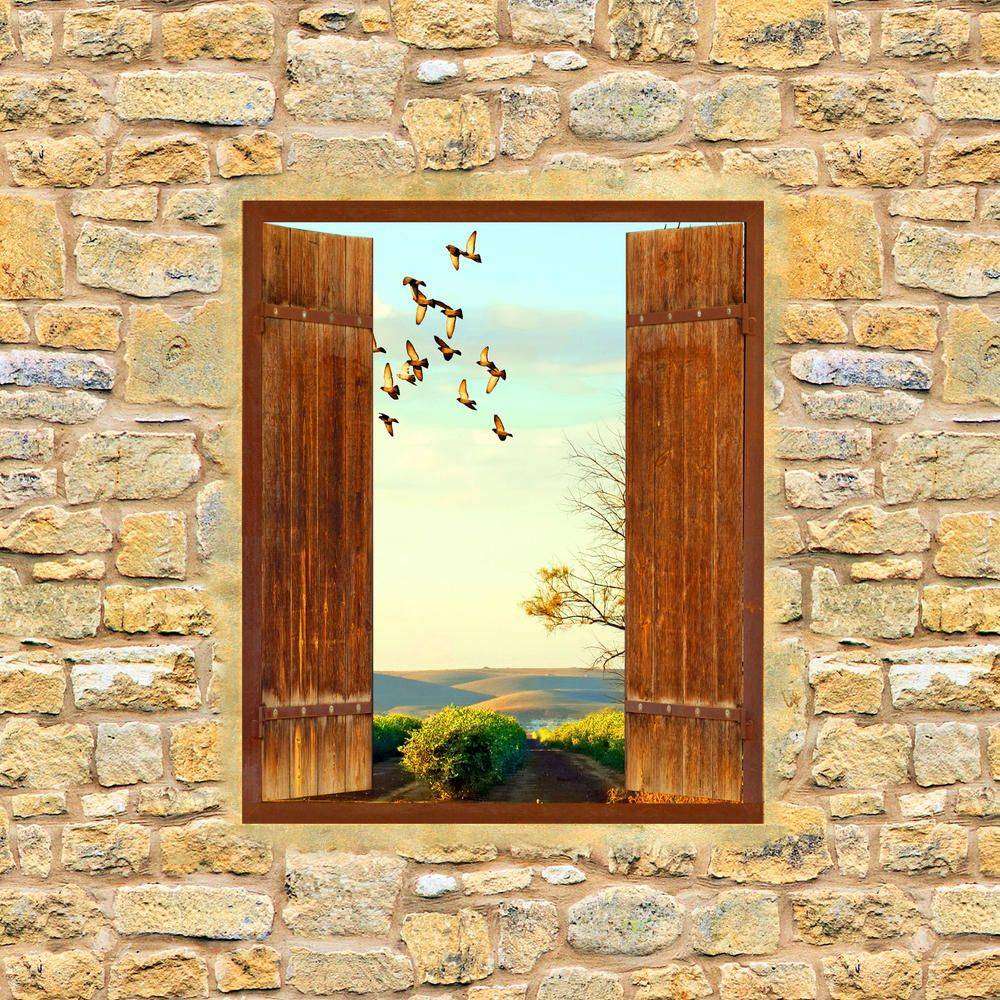 

Фотообои Walldeco Деревянное окно №4264 Фреска